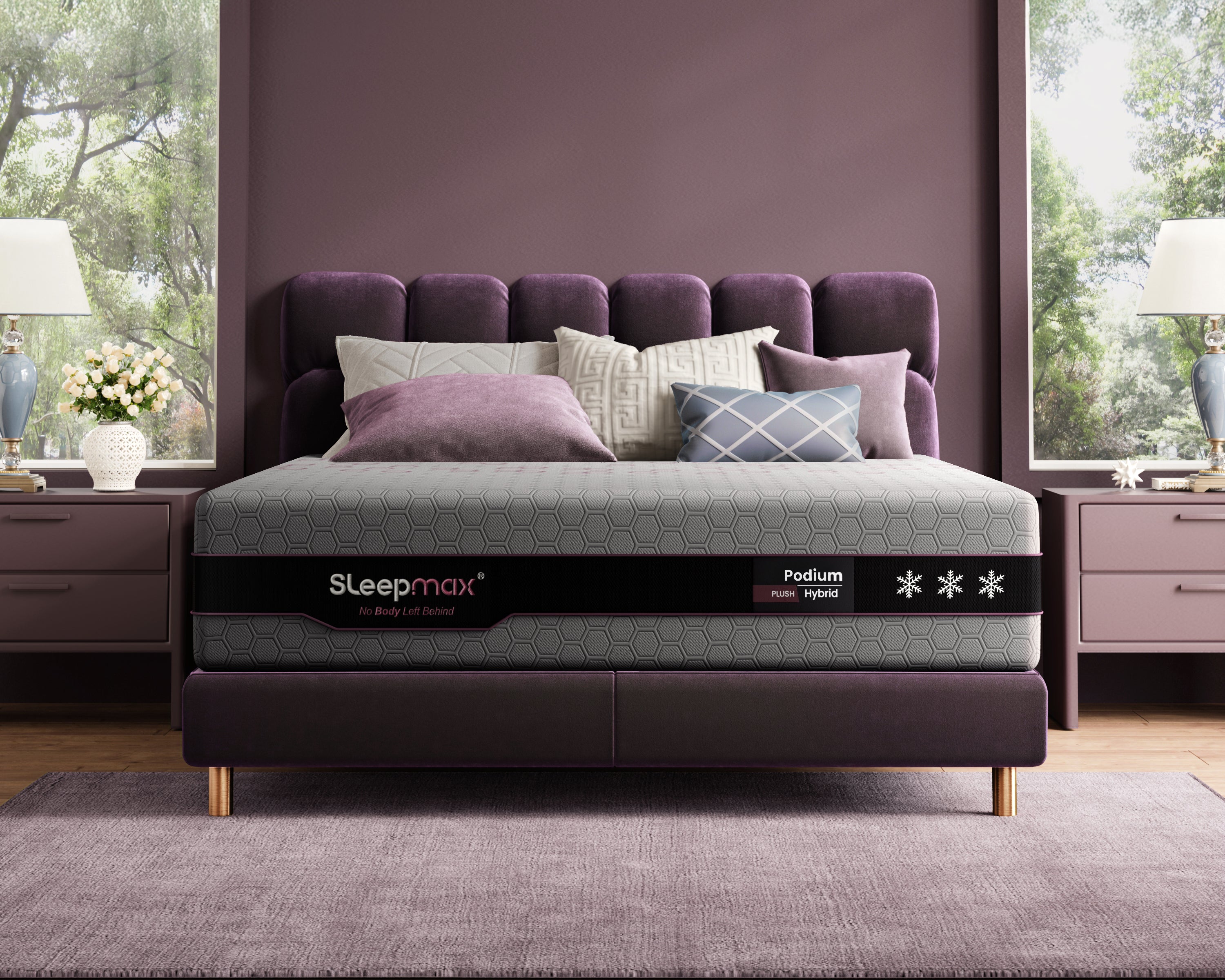 BRKIN SLEEP 9グラデーション スタンダード Sleepmax Podium™ | Athletic-Grade Hybrid Mattress
