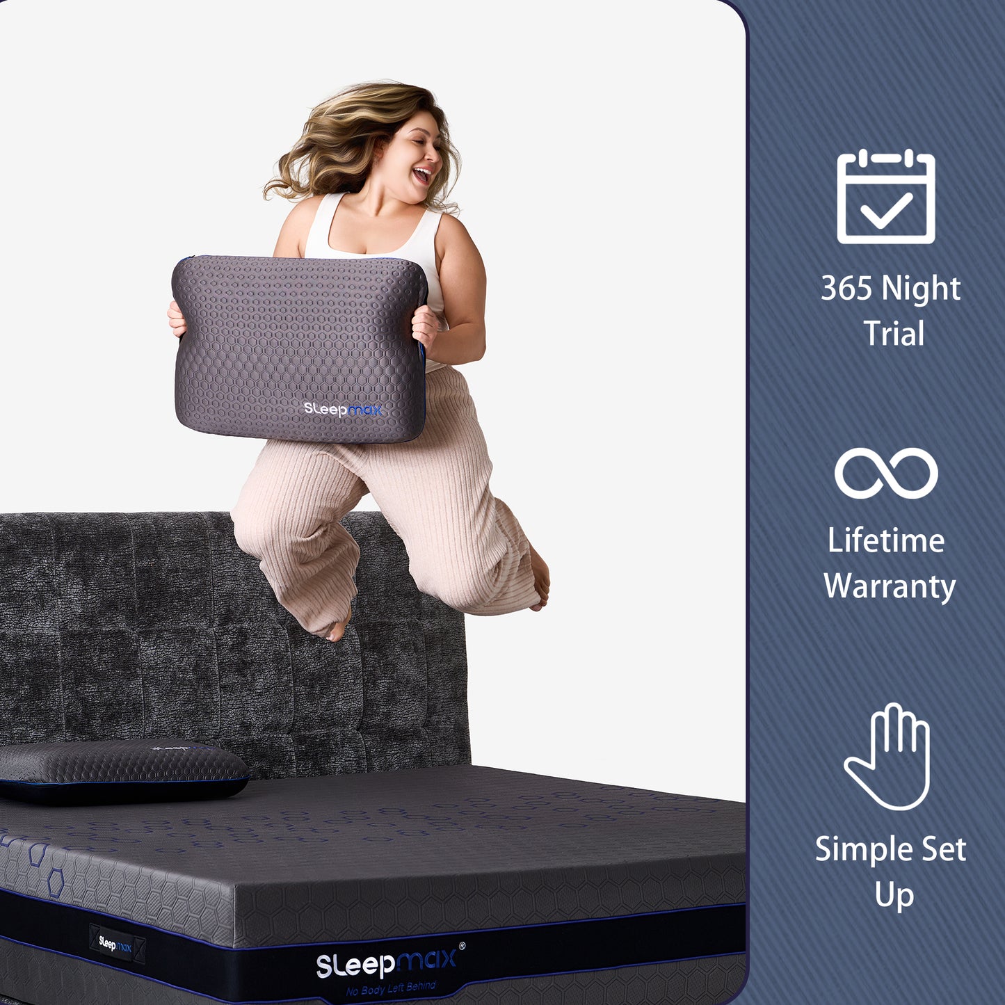 Sleepmax OmniFit™: Ergonomic Hybrid Mattress