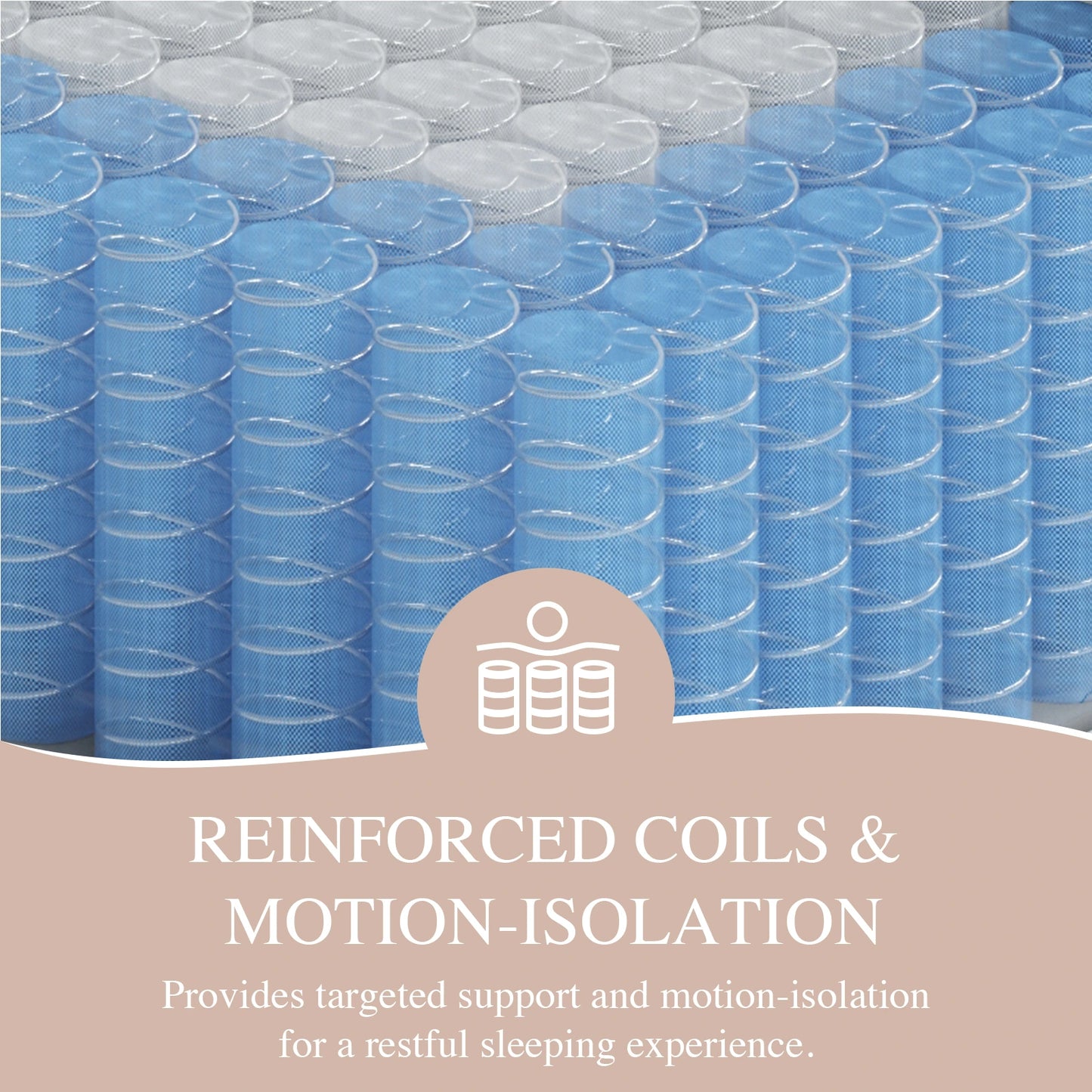 Sleepmax Starry Firm Hybrid Mattress | Hotel-Collection Pressure Relief Deep Sleep Bed in a Box