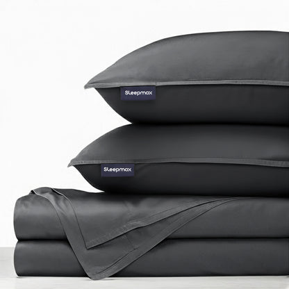 Sleepmax Luxury 4-Piece Bed Sheet Set | 79″ × 87″