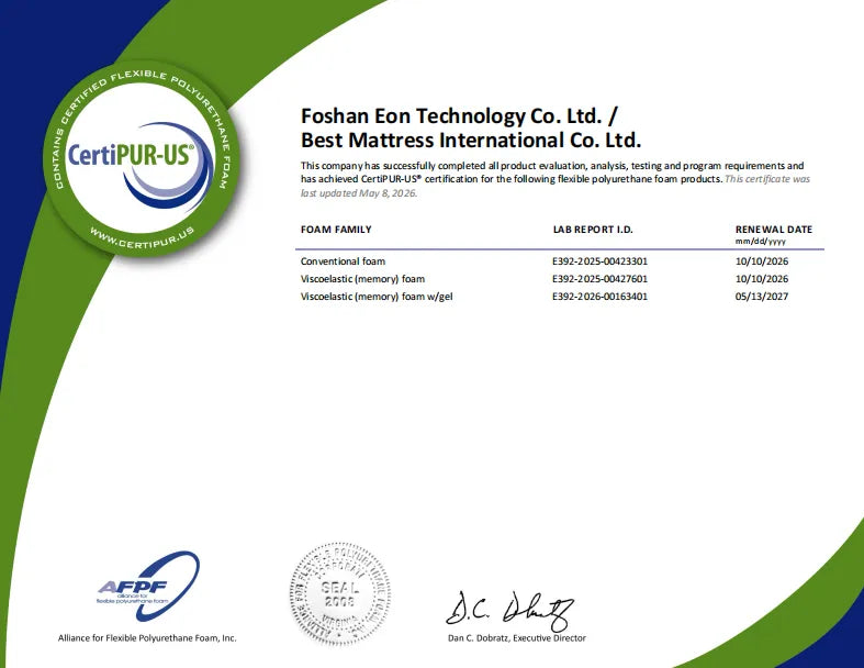 Additional certification document